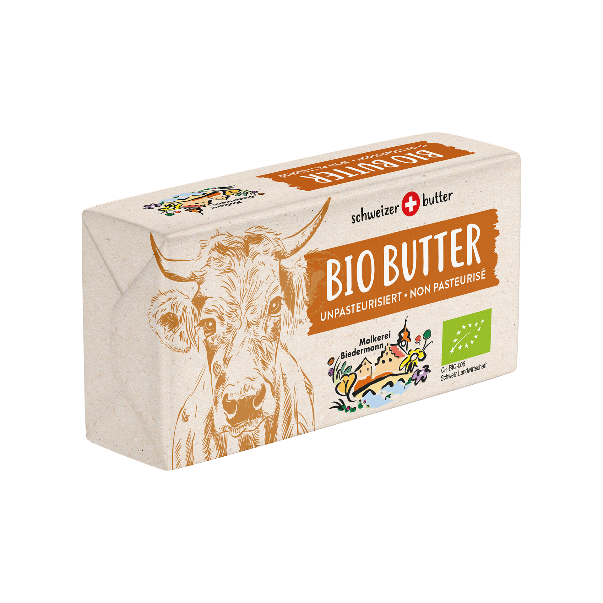 Exclusive Mockups for Branding and Packaging Design Beurre non pasteurisé – Image 1