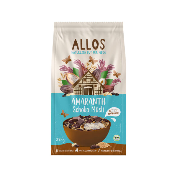 Muesli à l'amarante et au chocolat