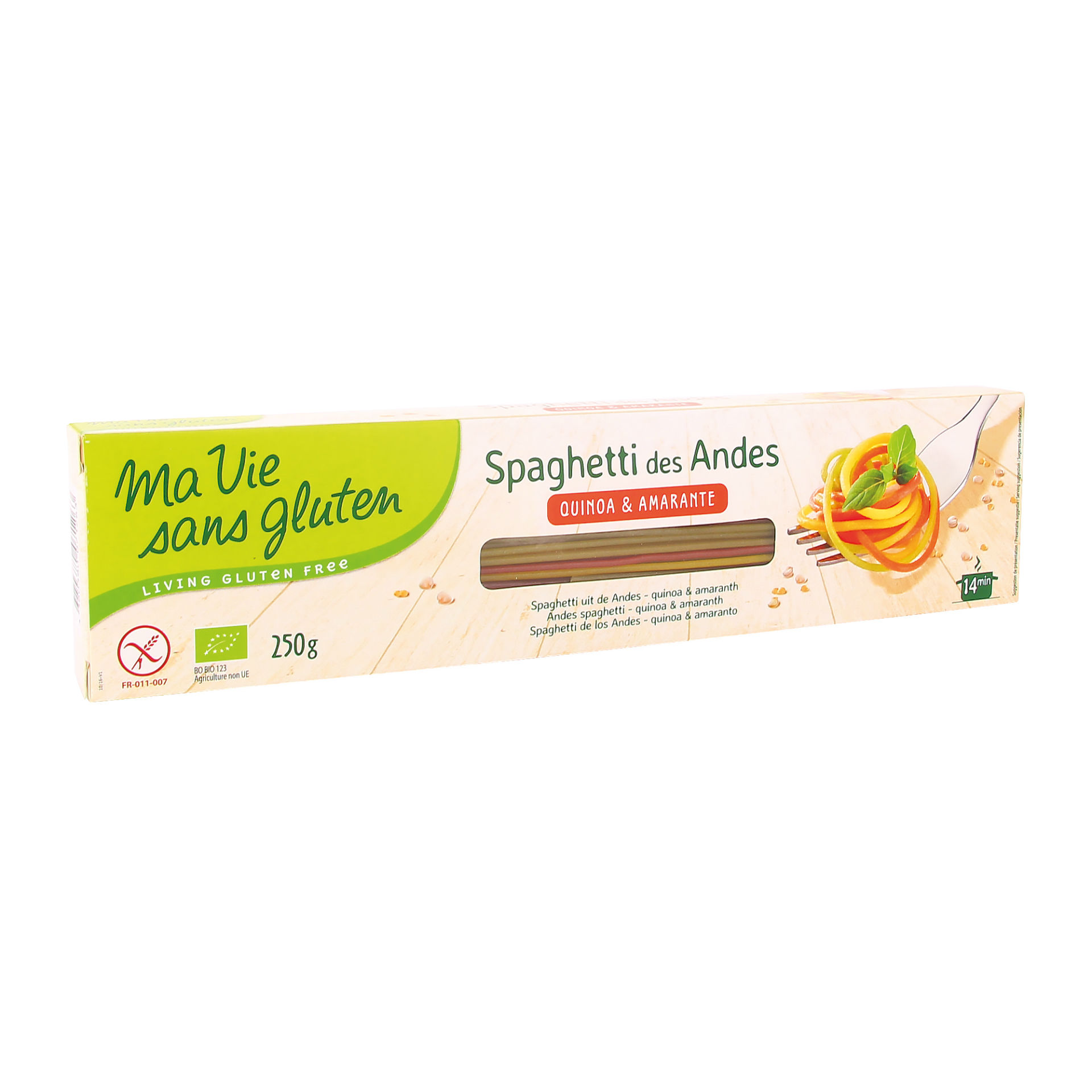 300183323_y_001.jpg Spaghetti des Andes tricolores, sans gluten – Image 1