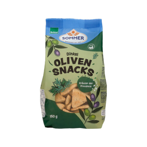 Snack épeautre avec olives et herbes de provence