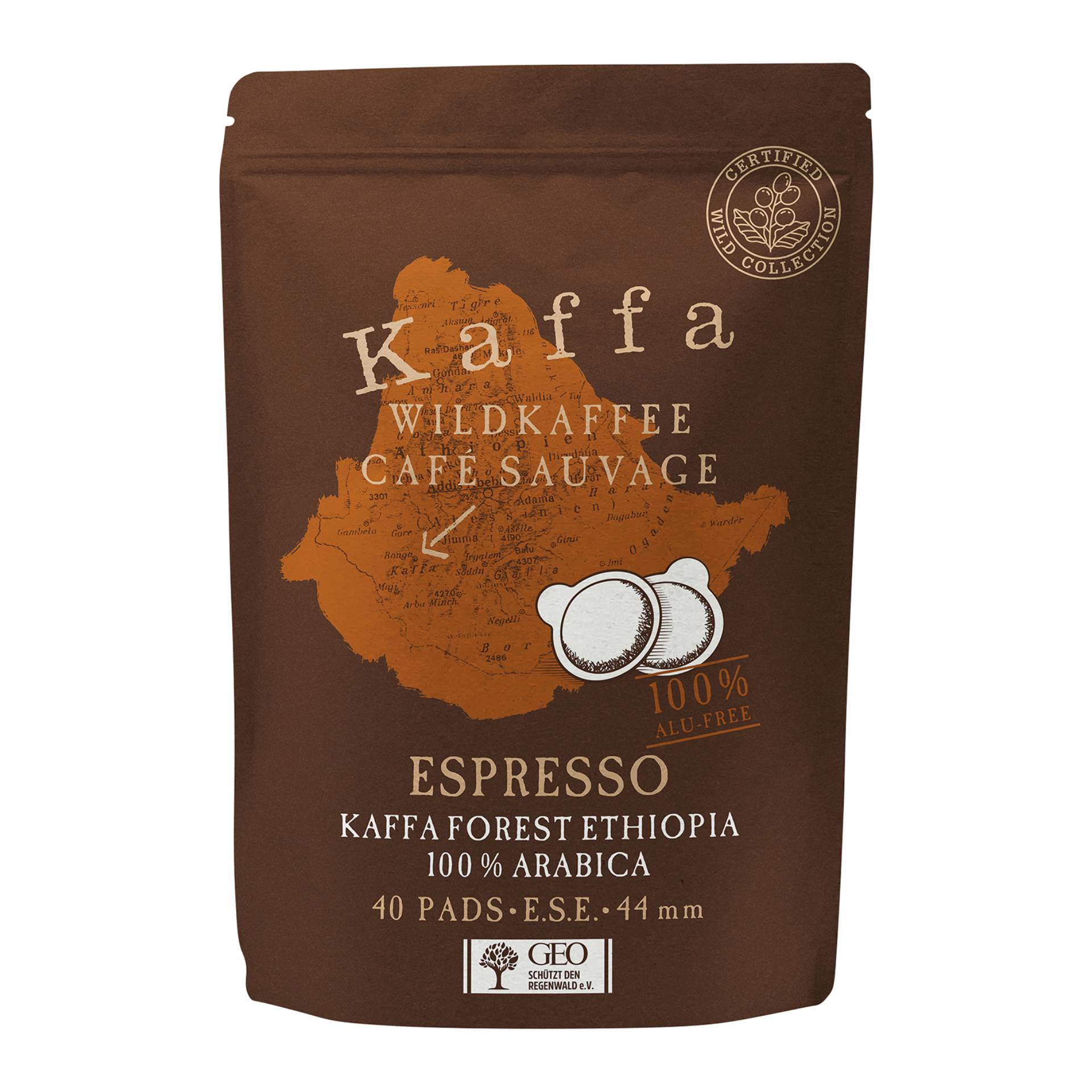 300284961_y_001.jpg Café sauvage espresso Kaffa 40 dosettes – Image 1
