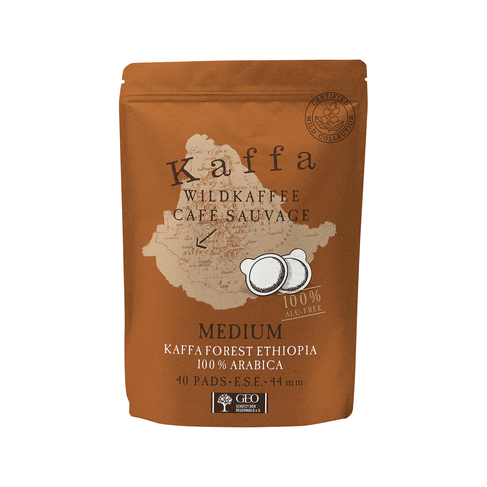 300324808_y_001.jpg Café sauvage medium Kaffa 40 dosettes – Image 1