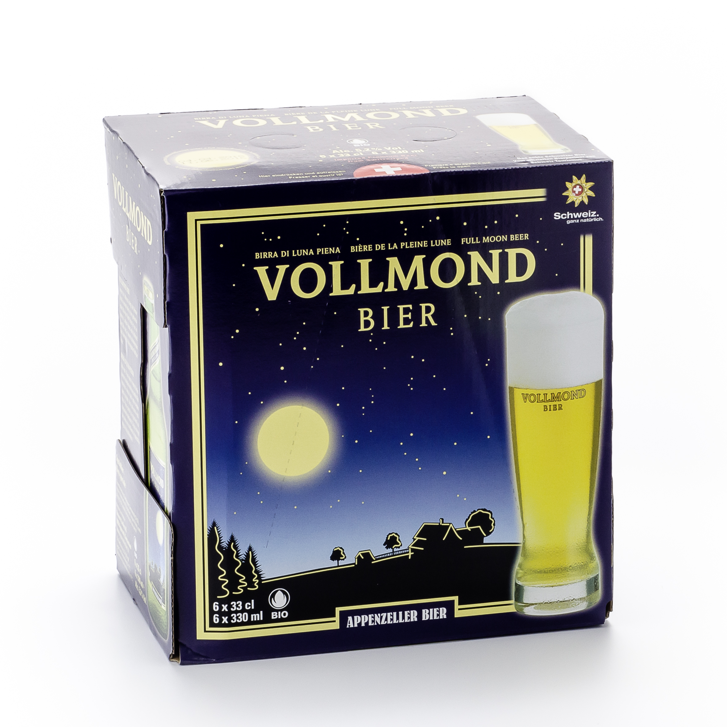 002031_Vollmond Bier Sixpack_(7611889111065)-1 Vollmond Bier 6-pack – Image 1