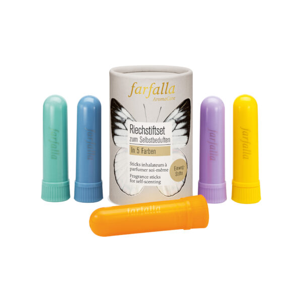 Set sticks inhalateurs de 5 couleurs