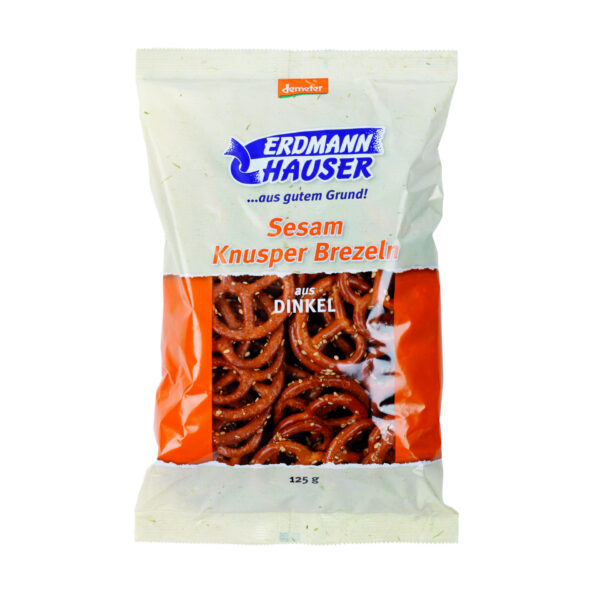 Bretzels d'épeautre avec sésame