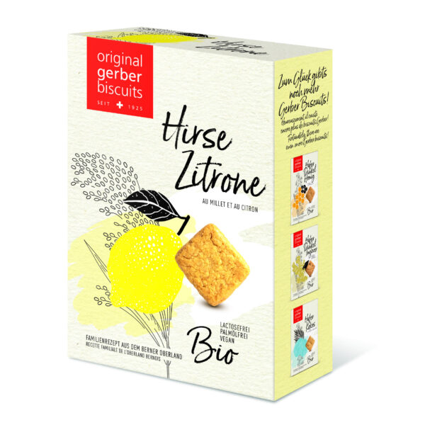 Biscuits au millet et au citron