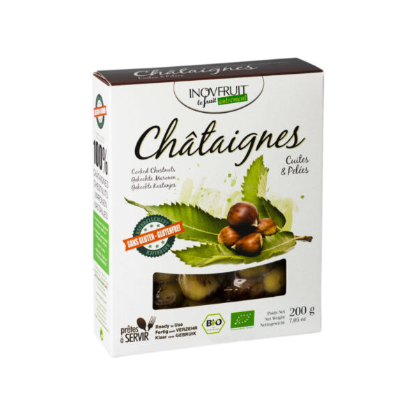 Châtaignes cuites et pelées