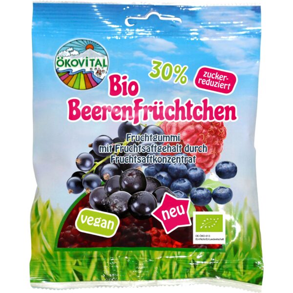 Gomme de fruit Fruits rouges Sucre réduit