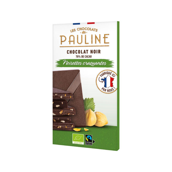 Chocolat Noir 70% aux Noisettes