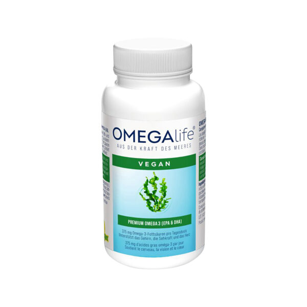 capsules d'huile d'algues, vegan